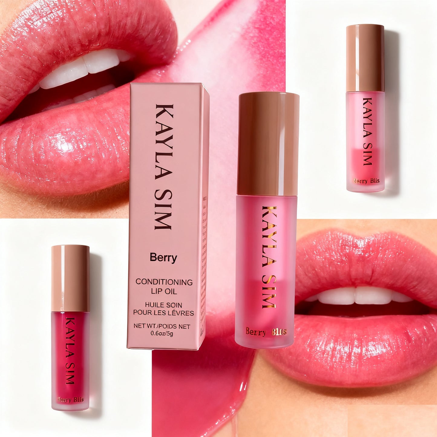 KAYLA SIM Vegan Hydrating Lip Oil Collection